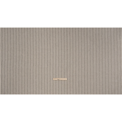 Polyester and Cotton Herringbone Twill - Charcoal Stripes - British Imported Full