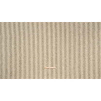 Polyester and Cotton Herringbone Twill - Olive Stripes - British Imported Full