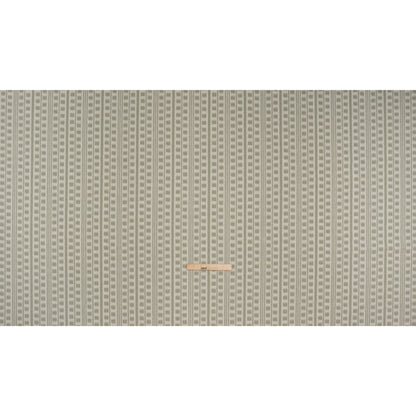 Polyester and Cotton Home Decor Jacquard - Sage Ikat Squares in Stripes - British Imported Full