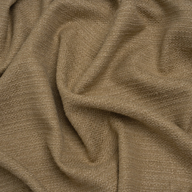 Recycled Polyester Slubbed Boucle Woven - Jute - British Imported