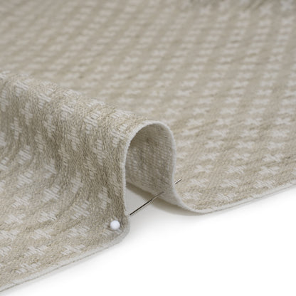Polyester Boucle Home Decor Jacquard - Dove Plus Signs - British Imported