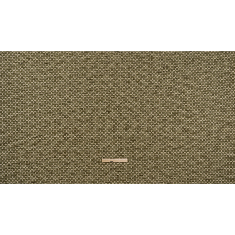 Polyester Boucle Home Decor Jacquard - Moss Plus Signs - British Imported - Full