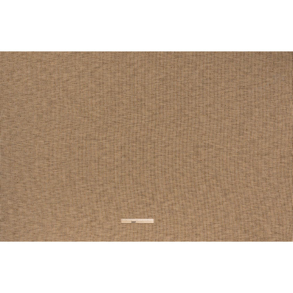 Polyester Boucle Woven - Caramel Stripes - British Imported - Full