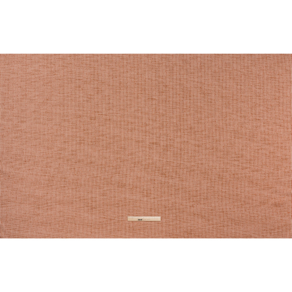 Polyester Boucle Woven - Coral Stripes - British Imported - Full