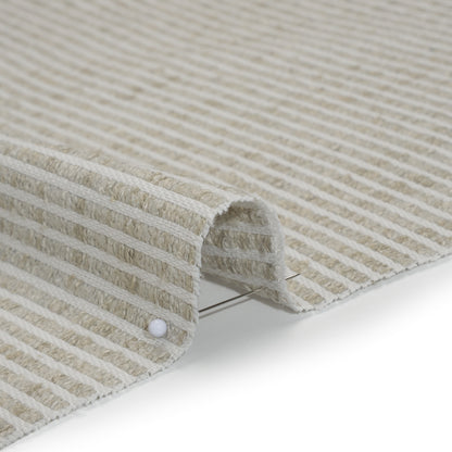 Polyester Boucle Woven - Dove Stripes - British Imported