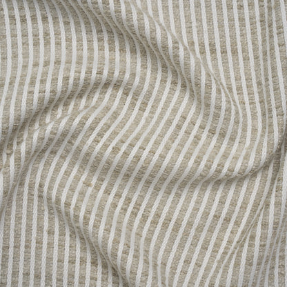 Polyester Boucle Woven - Dove Stripes - British Imported