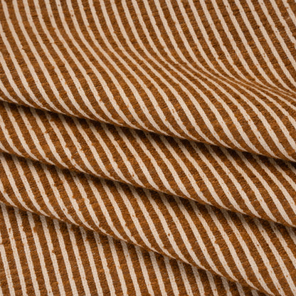 Polyester Boucle Woven - Sienna Stripes - British Imported