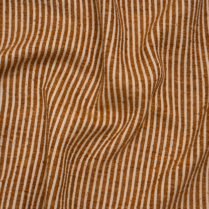 Polyester Boucle Woven - Sienna Stripes - British Imported