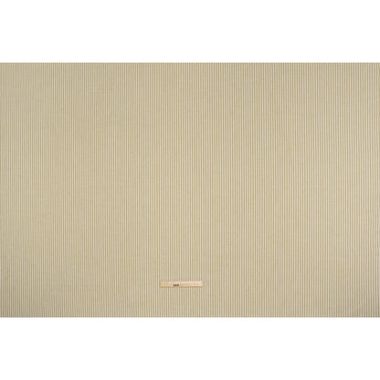 Recycled Polyester Blend Woven - Olive Candy Stripes - British Imported