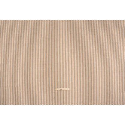 Recycled Polyester Blend Woven - Paprika Candy Stripes - British Imported