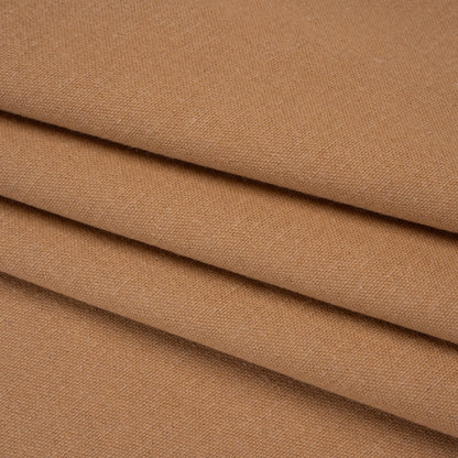Brushed Cotton and Linen Woven - Clay - British Imported