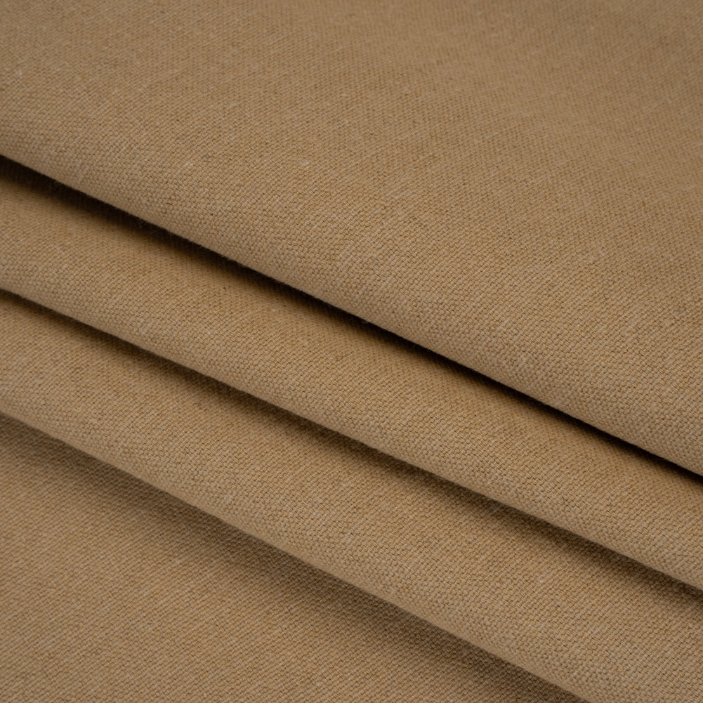 Double Wide Brushed Cotton and Linen Woven - Hessian - British Imported - Folded