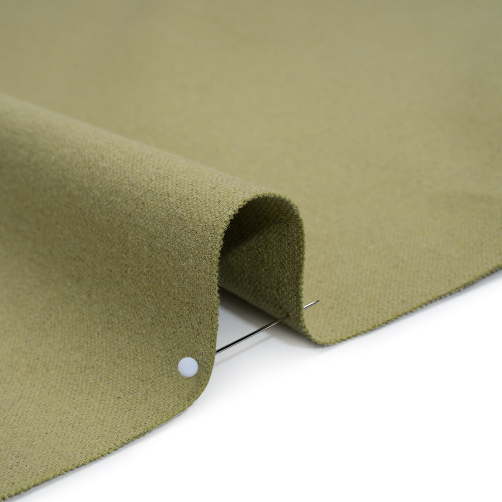 Brushed Cotton and Linen Woven - Leaf - British Imported - Detail