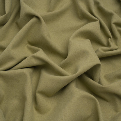 Brushed Cotton and Linen Woven - Leaf - British Imported