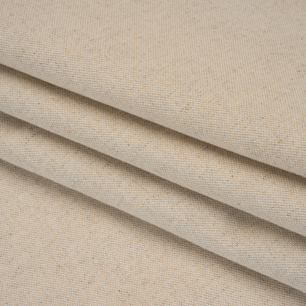 Double Wide Brushed Cotton and Linen Woven - Linen - British Imported - Folded
