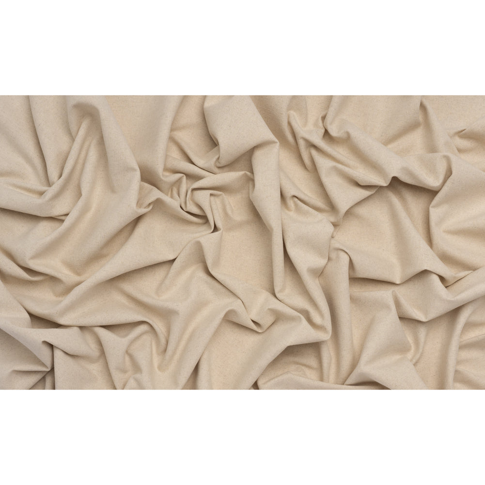 Double Wide Brushed Cotton and Linen Woven - Linen - British Imported - Full