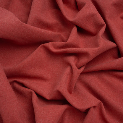 Brushed Cotton and Linen Woven - Raspberry - British Imported