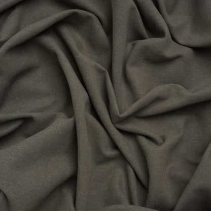 Brushed Cotton and Linen Woven - Slate - British Imported