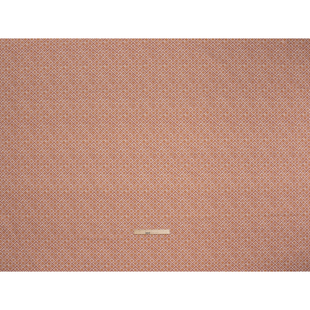 Brushed Cotton and Linen Canvas Print - Berry Flower Petal Ogees - British Imported - Full