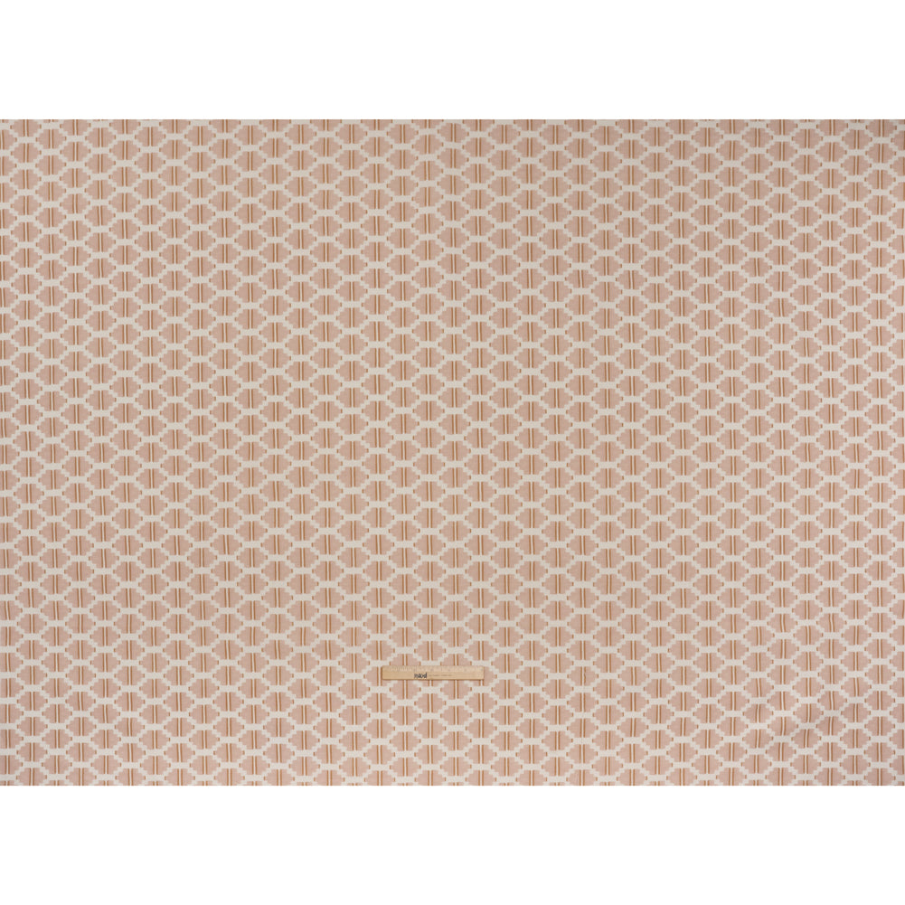 Brushed Cotton and Linen Canvas Print - Plaster Blocky Diamonds - British Imported - Full