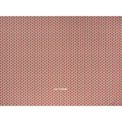 Brushed Cotton and Linen Canvas Print - Berry Small Geometric Diamonds - British Imported