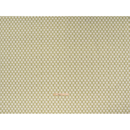 Brushed Cotton and Linen Canvas Print - Pistachio Painterly Striped Check - British Imported