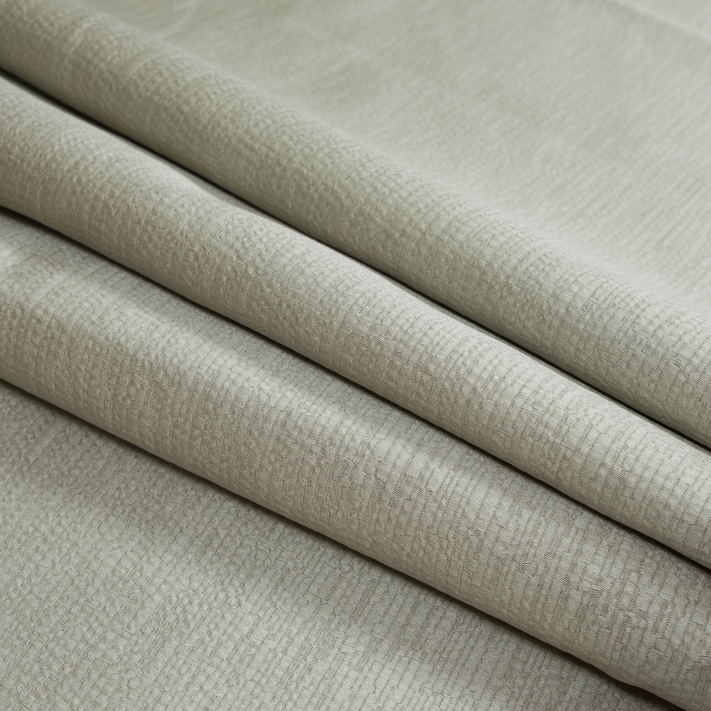 Luminous Textural Polyester Woven - Pistachio - British Imported Folded
