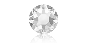 A white diamond with a reflection on a white background