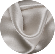 A white fabric with a circular shape on it
