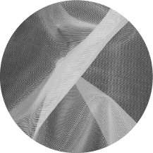 A black and white photo of a circular object with a white stripe