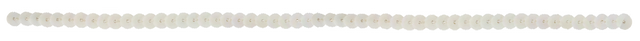 A close up of a white plastic brush with a white background