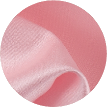 A close up of a pink fabric with a white background