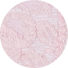 A close up of a pink circular with a white background