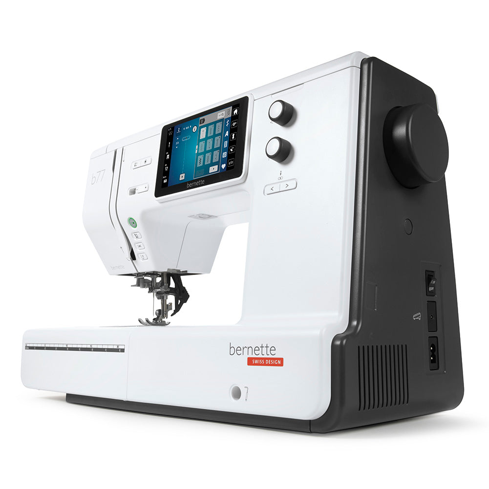 bernette 77 - Computerized Sewing Machine with 500 Stitches for Sewing and Quilting - Folded