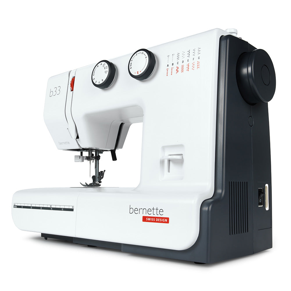 bernette 33 - Compact Mechanical Sewing Machine for Beginners with 15 Stitches - Folded