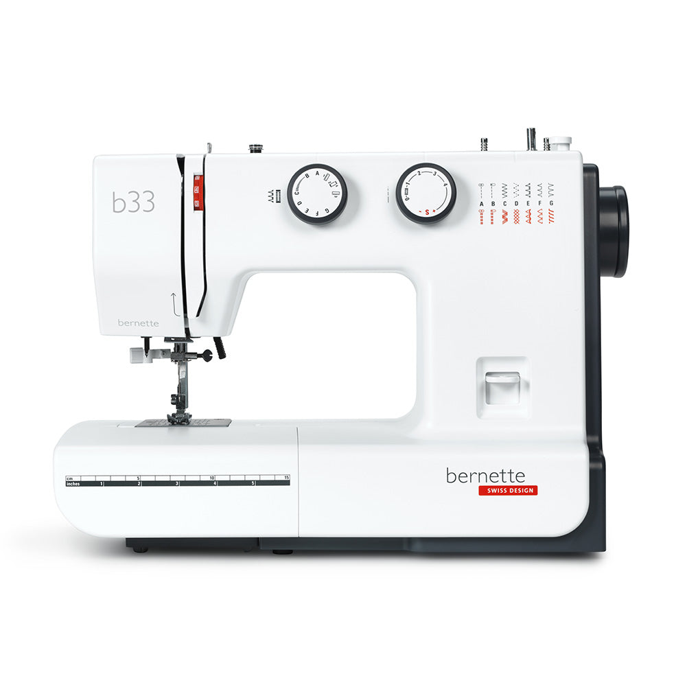 bernette 33 - Compact Mechanical Sewing Machine for Beginners with 15 Stitches