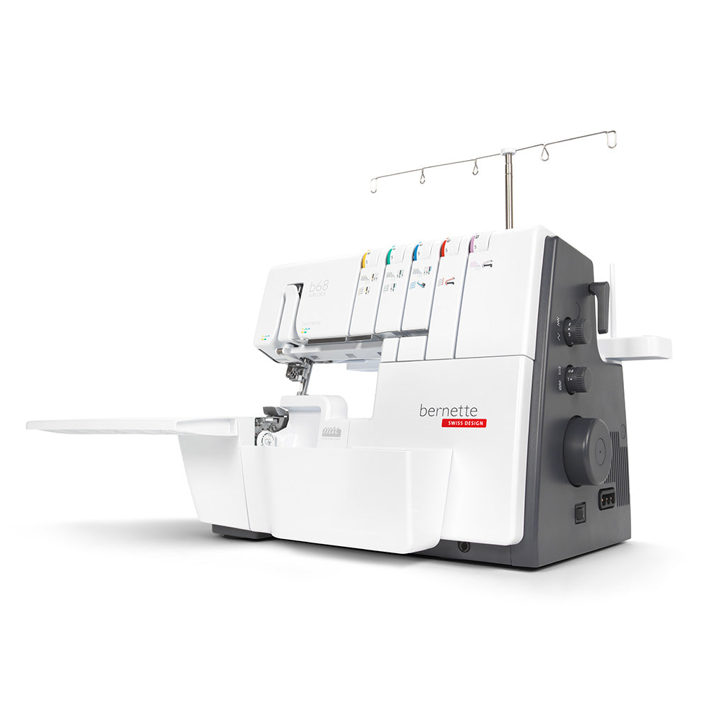 bernette 68 AIRLOCK - Air-Threading Combination Overlock, Chainstitch and Coverstitch Serger Sewing Machine - Folded