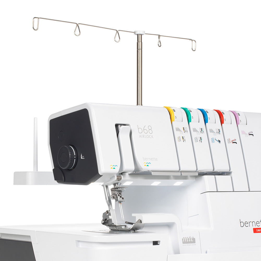 bernette 68 AIRLOCK - Air-Threading Combination Overlock, Chainstitch and Coverstitch Serger Sewing Machine - Detail
