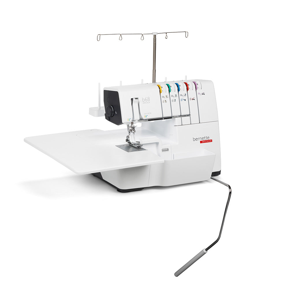 bernette 68 AIRLOCK - Air-Threading Combination Overlock, Chainstitch and Coverstitch Serger Sewing Machine - Full