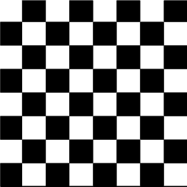 A black and white checkered pattern