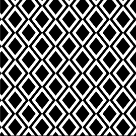 A black and white geometric pattern with squares
