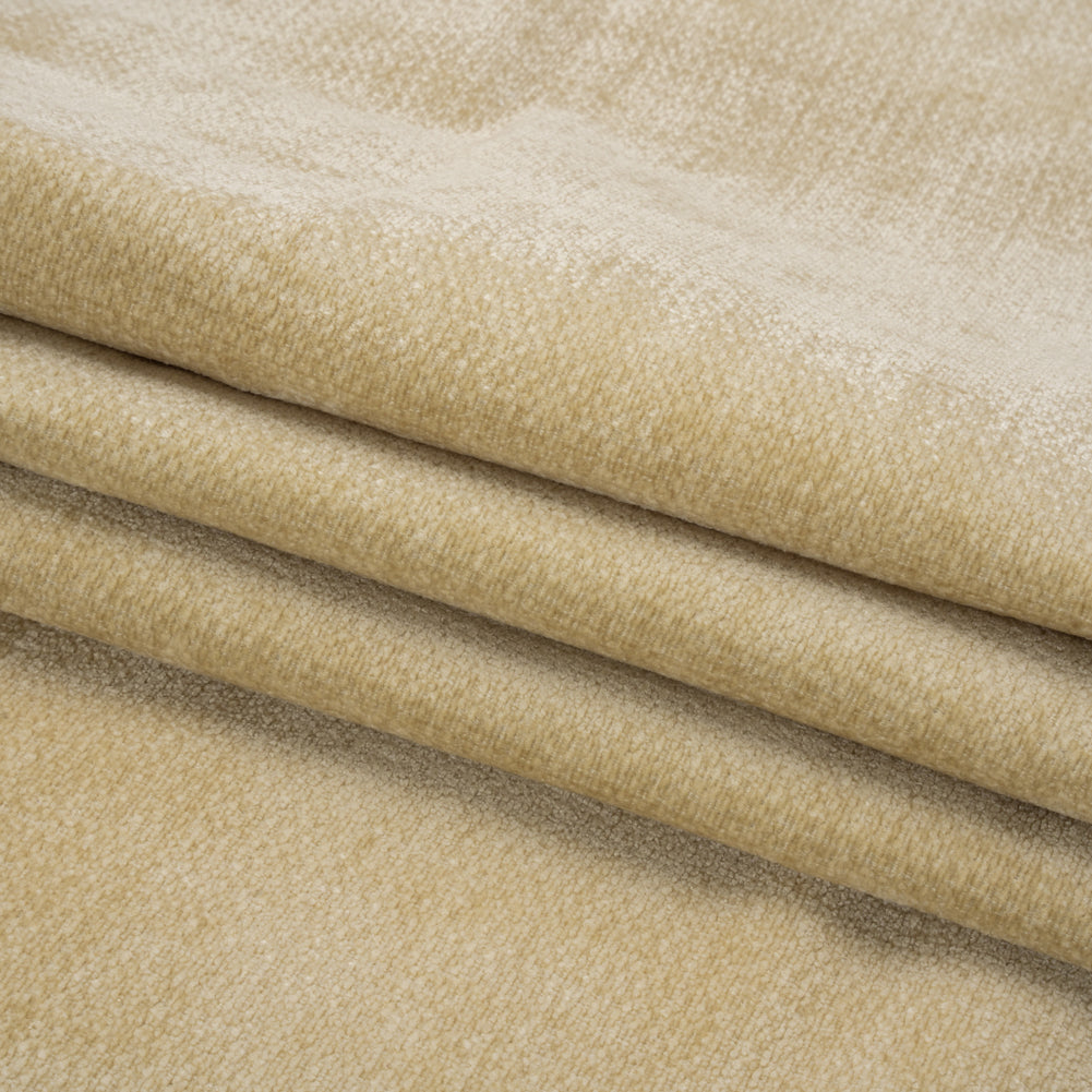 Chenille Upholstery Woven - Almond - Lanton Collection Folded