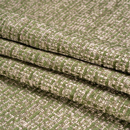 Tweed Upholstery Chenille - Laurel Striated - Caprona Collection Folded