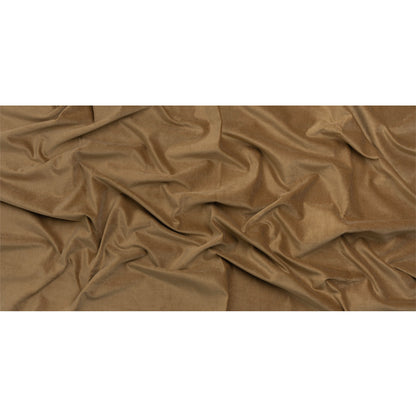 Polyester and Cotton Upholstery Velvet - Caramel - Corry Collection Full