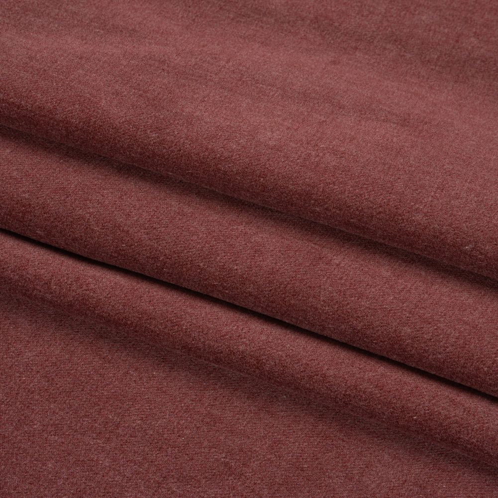 Polyester and Cotton Upholstery Velvet - Orchid - Corry Collection Folded
