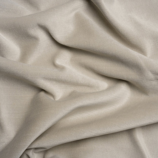 Polyester and Cotton Upholstery Velvet - Platinum - Corry Collection