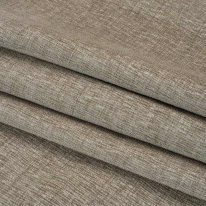 Chenille Upholstery Woven with Latex Backing - Chrome - Lovell Collection Folded