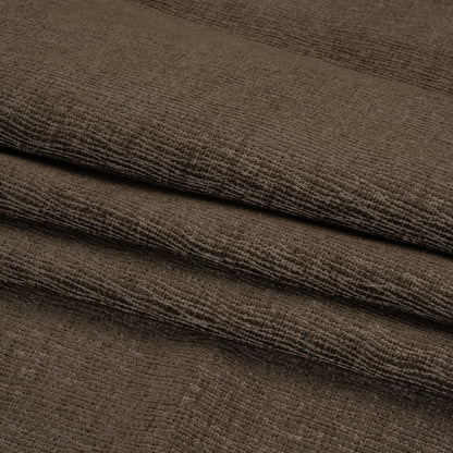 Chenille Upholstery Woven with Latex Backing - Obsidian - Lovell Collection Folded