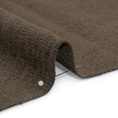 Chenille Upholstery Woven with Latex Backing - Obsidian - Lovell Collection Detail