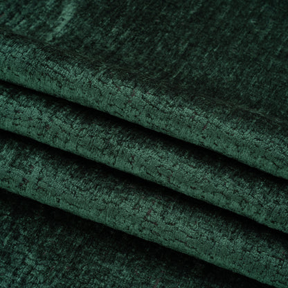 Textured Upholstery Chenille - Emerald - Odie Collection Folded